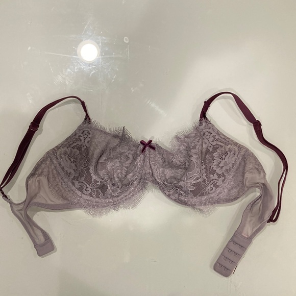 Victoria Secret dream angels purple push up unlined bra size 32D - Picture 2 of 5